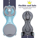 Babyjoy Blue Wiggle Car with Flashing Wheels for Kids and Toddlers