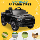 12V Kids Electric Ride-On Truck with Remote Control, Bluetooth, and LED Wheels - Black
