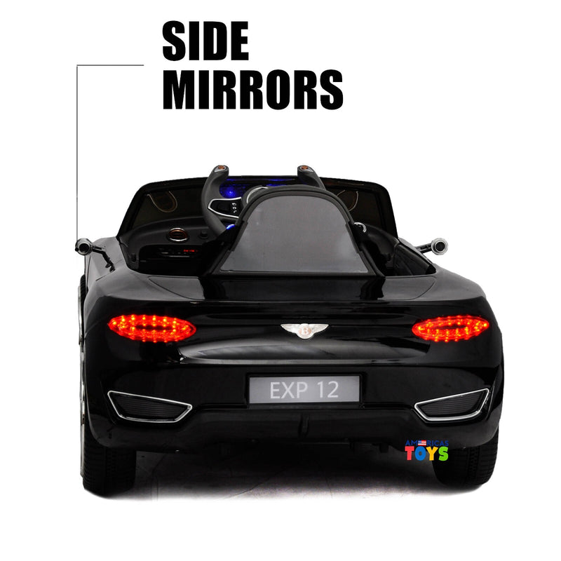 12V Licensed Bentley Ride-On Car for Kids with Remote Control, MP3, and Radio in Multiple Colors