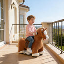 Children's Electric Ride-on Pony with Soft, Washable Cover, 6V Battery, 1.55 mph, 55 lbs