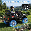 24V 4WD Electric Truck with 800W Motors, Dual Seating, Remote Control, Flower Design