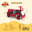Vibrant 12V Kids 2-Seater Electric Train with Lights, Music, and Storage