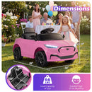 Ford Mach E Electric Ride-On Toy with Parental Control, LED Lights, Horn, and Music