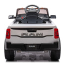RAM 2500 White Electric Pickup Truck for Kids with Remote Control and 3 Speed Options