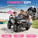 12V Electric Police Car Ride-On for Kids Aged 1-4 with Parental Control