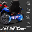4-in-1 12V Electric Excavator Ride-On for Kids with Trailer and Front Loader
