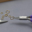 4.5-inch Round Nose Pliers with Fine Tips and PVC Grip Handle