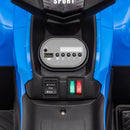 24V 160W Electric Off-Road ATV for Kids with Bluetooth and LED Lights - Blue