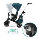 Kinderkraft EASYTWIST 5-in-1 Tricycle with 360° Swivel Seat in Green
