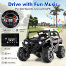 12V Remote-Controlled Kids Truck with Safety Belt, Slow Start, and Rear Storage