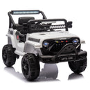 12V Bluetooth Electric Ride-On Truck with LED Lights for Kids Aged 1-4 Years - White