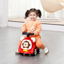Monkey-Themed Red 4-Wheel Ride-On Car for Toddlers Ages 1-3