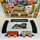 Battery-Powered 17-Piece Train Set with Lights & Sounds for Ages 3+ by Huajun Toys