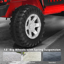 12V Remote Control Electric Truck for Kids with Lights and Music in Red
