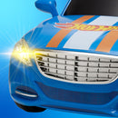 Hot Wheels 6V Battery-Powered Ride-On Car for Kids with Functional Headlights