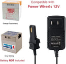 12V Universal Charger for Power Wheels - Compatible with Gray & Orange Batteries
