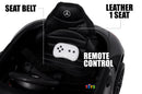 Licensed Mercedes-Benz Kids Remote Control Car with Leather Seat in Multiple Colors