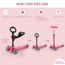 Micro Mini 3-in-1 Scooter for Toddlers Ages 1-5, Supports Up to 110lbs