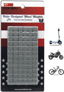 Vibration-Resistant Stick-On Motorcycle Wheel Weights, 0.18 Oz (5 G), Pack of 72