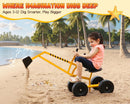 Albott Sand Digger Excavator Ride-On Toy for Kids
