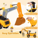 Children's Ride-On Excavator Truck Toy with Functional Shovel and Engine Sounds
