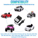 LotFancy 12V Battery Charger for Kid Trax and Dynacraft Wrangler Vehicles