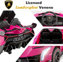 Pink 2-Seater Lamborghini Veneno Ride-On Car for Toddlers with Remote Control