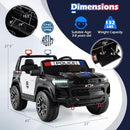 24V 4WD Licensed Chevrolet Electric Police Car for Kids - 2-Seater Ride-On