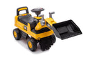 Front Loader Push Car for Kids - Digger Toy with Rotating Bucket and Storage Compartment