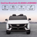 12V White Cadillac Escalade IQ Kids Ride-On Truck with Remote Control for Two