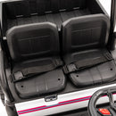 2-Seater 24V Ride-On Golf Cart Truck for Large Kids with Roof, Storage Trunk, and Remote Control