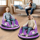 12V Electric Bumping Car for Kids with 360° Spin, Remote Control, and LED Lights