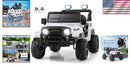 White 12V Children's Electric Truck with Bluetooth, Power Indicator, and Parental Remote Control
