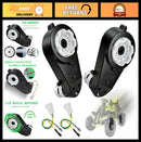 24V Wheel Motor Gearbox Upgrade Kit - Pair of High-Speed RS555 40000RPM Motors