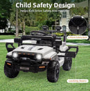 12V Off-Road Ride-On Car for Kids with Parental Control, Music, and Safety Belts for Ages 2-5