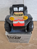 Classic Black Battery-Operated Tumble Buggy with Blinking Headlights and Original Box