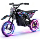 QWAYQ 36V Kids Electric Dirt Bike, 700W Peak Power, 15.5 MPH, 13.7 Mile Range