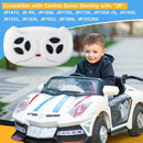 White 12V Electric Ride-On Car for Kids with 2.4G Remote Control JR1603