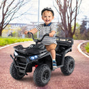 24V Electric ATV Ride-On Toy for Kids with Spring Suspension and LED Lights