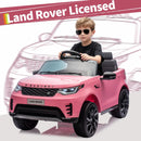 Garvee 12V Pink Land Rover Style Ride-On Car with Remote Control and Dual Motor
