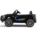 12V Electric Police Car for Kids with Dual Speed, LED Lights, Remote Control, Music, and Horn