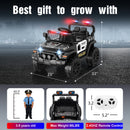OROFULL 12V Police Ride-On Car with Remote Control and Music for Kids