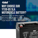 12V 8AH 135 CCA SLA Power Sport Lead Acid Battery