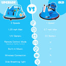 Navy 12V Remote Control Bumper Car for Kids with LED Lights and Music