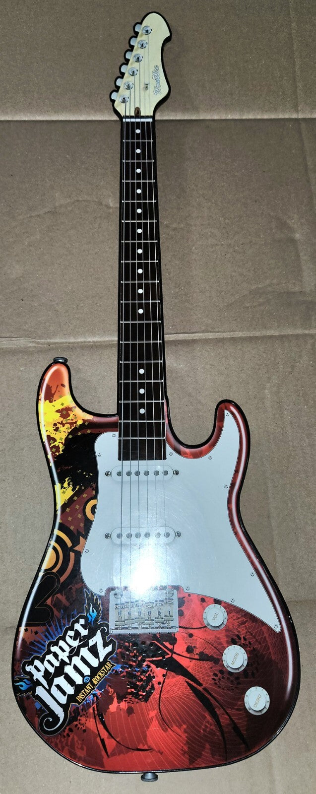 Paper Jamz Series 2 Instant Rock Star Red Guitar Toy
