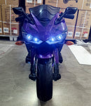 Purple 12V Ride-On Motorcycle for Kids - Perfect for Boys and Girls