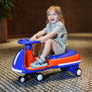 12V Electric Twisting Ride-On Car for Kids Aged 3-6 with LED Lights and Music