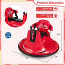 12V Electric Kids Bumping Car with Remote Control, 360° Spin, Safety Belt, and LED Lights