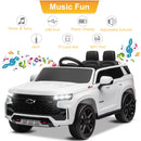 UBesGoo 12V White Electric Ride-On Truck - Comfort and Safety Features