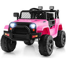 12V Pink Battery-Powered Ride-On Truck for Kids, 39" x 26" x 26"